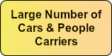 Over 100 cars
& People carriers